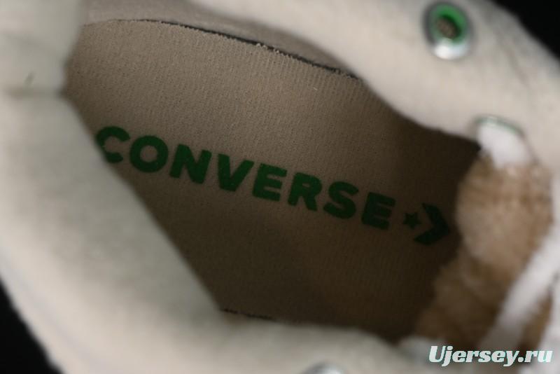 Converse Zoo Happy Pets Series High-Top Casual Sneakers with Plush Lining for Autumn Winter - A12768C