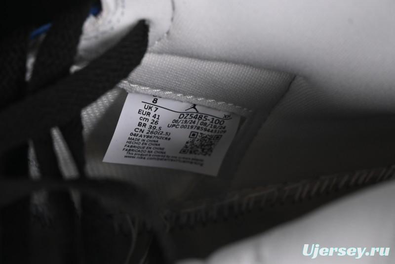 Nike Air Jordan 1 Retro High Basketball Shoes in White Deep Royal Blue - DZ5485-100