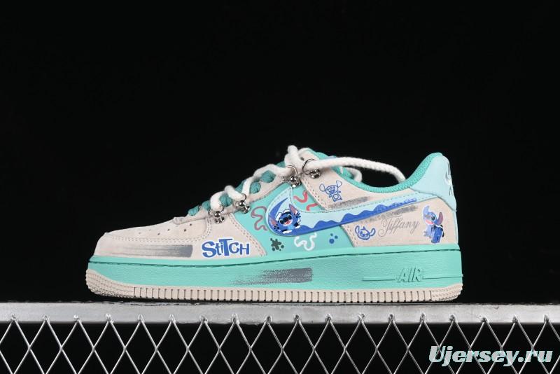 Nike Air Force 1 '07 Low x Stitch Casual Lace-Up Sneakers - DZ1328-222