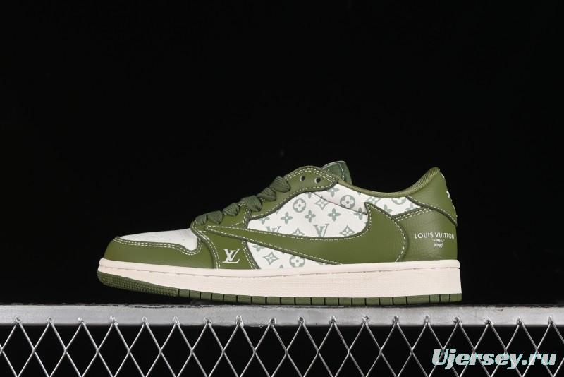 Nike Travis Scott x Fragment Design x Air Jordan 1 Low OG SP AJ1 LV Collaboration - LX1988-105