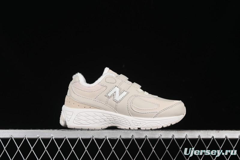 New Balance 2002R Series Hook and Loop Kids Shoes with Fleece Lining - PV2002TM