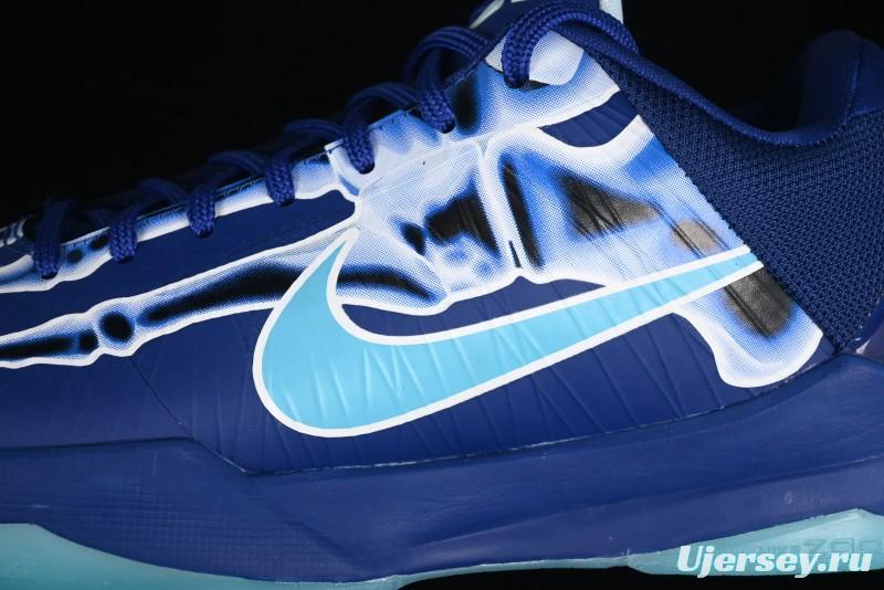 Nike Zoom Kobe 5 X-ray Halloween Glow-in-the-Dark Professional Basketball Shoes - HJ4303-400