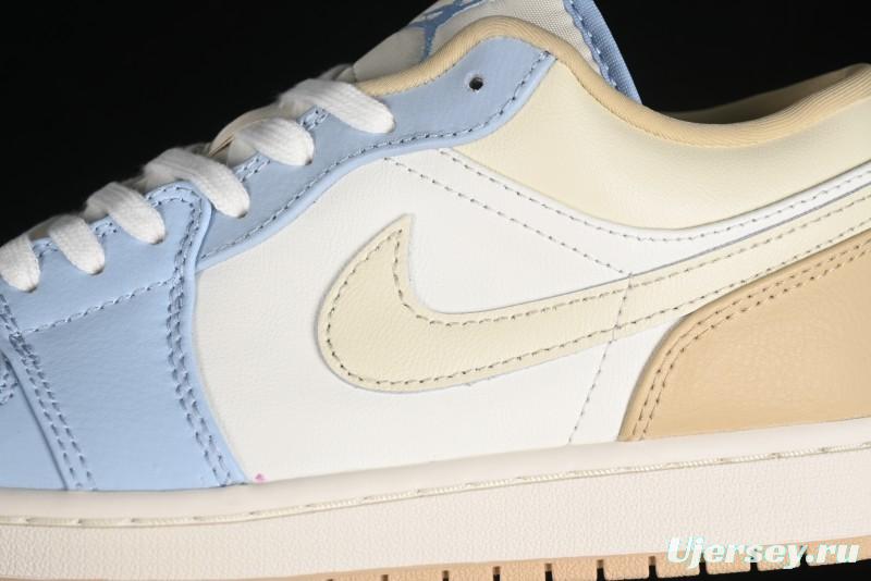 Nike Air Jordan 1 Low OG AJ1 White Brown Low Top Casual Basketball Shoes - HQ4186-111