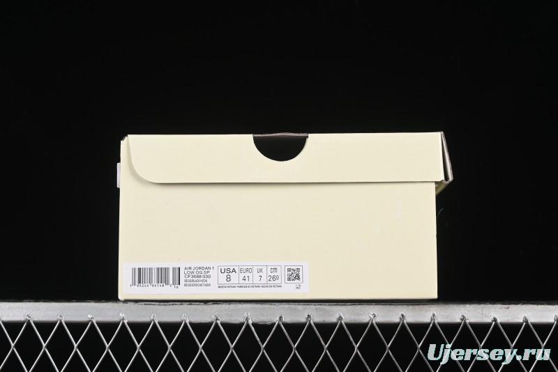 Nike Travis Scott x Fragment Design x Air Jordan 1 Low OG SP AJ1 Low Top Casual Sneakers - CF3688-030