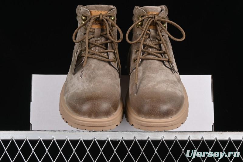 Timberland Outdoor Mid-Top Casual Chukka Boots with Premium Suede Leather and Anti-Odor Insole - TB10088KHAKI