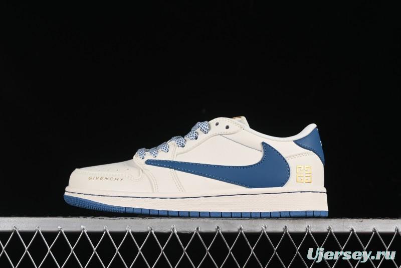 Nike Travis Scott x Fragment Design x Air Jordan 1 Low OG SP AJ1 Retro Casual Sneakers - CF3688-025