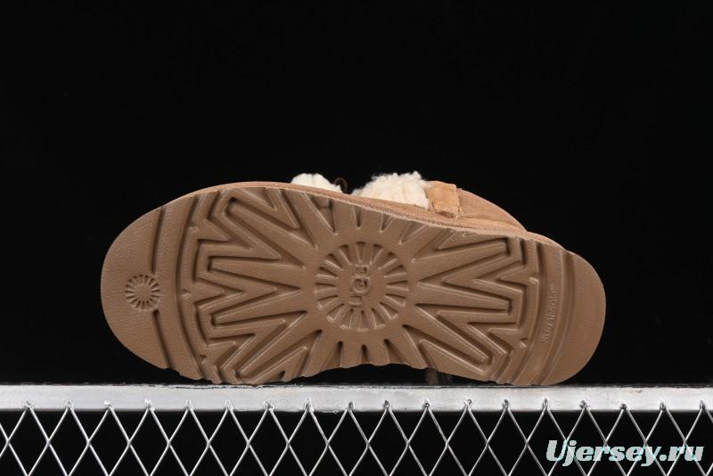 UGG Classic Mini II Shearling Lined Mini Boots with Pom Pom Detail - 1116109