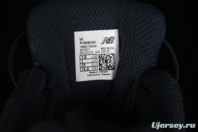 New Balance 9060 Series Kids Hook and Loop Sneakers - PV9060NV