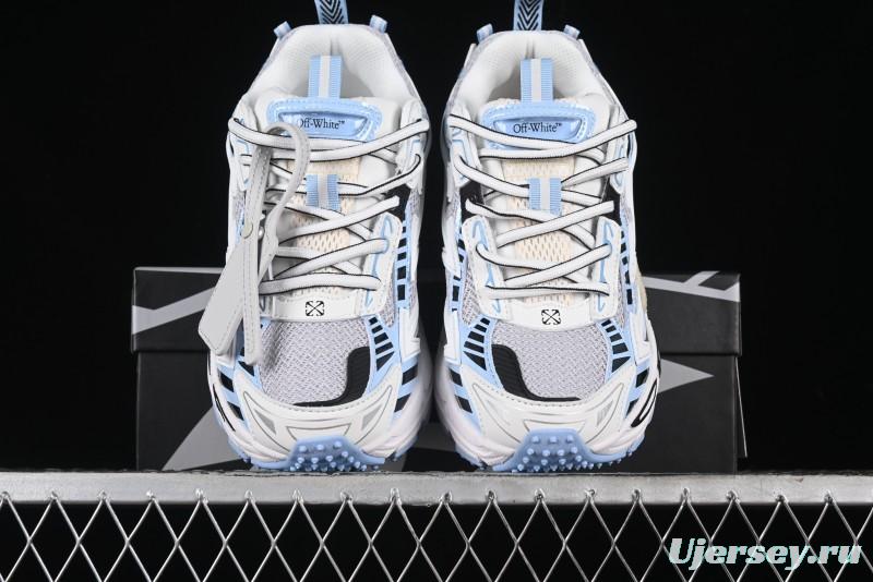 Off-White Be Right Back Low-Top Lifestyle Sneakers in White Blue - X.E5