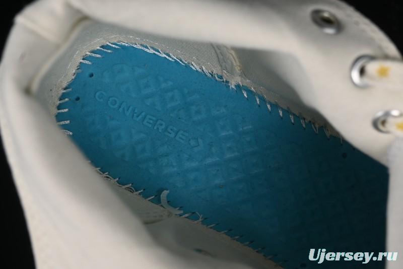 Converse Chuck 1970s High-Top Sneakers with Gold Star Accents and Classic Black & White Design - A12462C