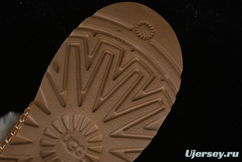 UGG Classic Ultra Mini Alpine Short Boots with Genuine Shearling Lining - 1158224