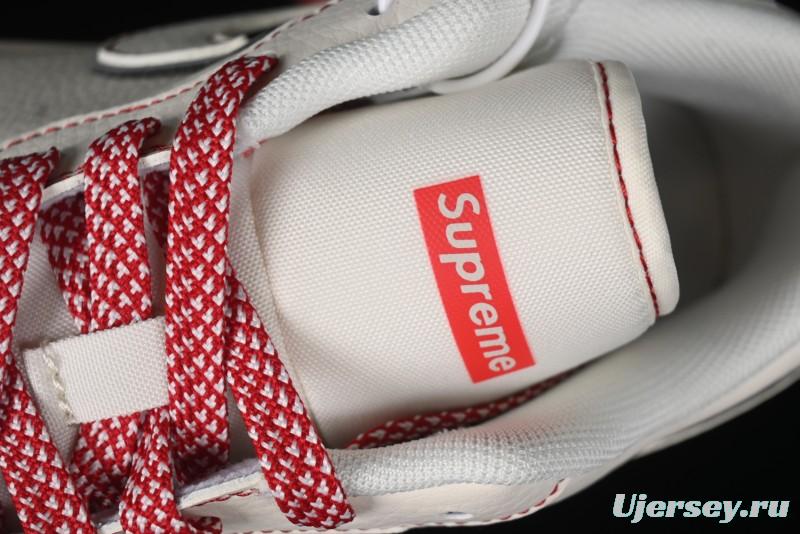 Nike Air Jordan 1 Low AJ1 Supreme Collaboration - Red Rabbit Retro Basketball Shoes - SJ9950-025