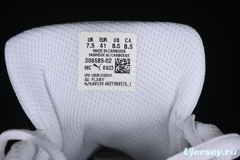 Puma Sparco Future Round Toe Lace-Up Leather Fabric Low-Top Lifestyle Casual Shoes - 308585-02