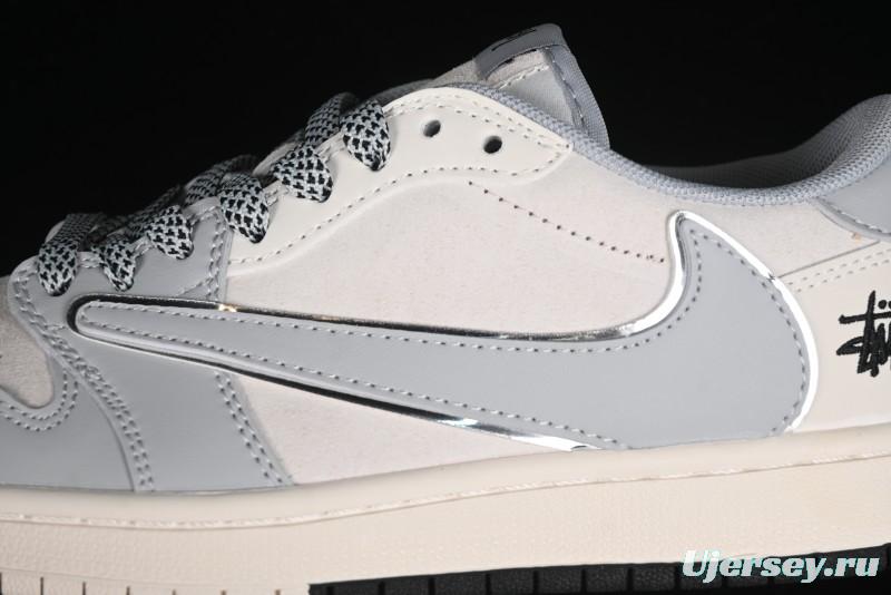 Nike Travis Scott x Fragment Design x Air Jordan 1 Low OG SP AJ1 Retro Sneakers - SJ2068-122