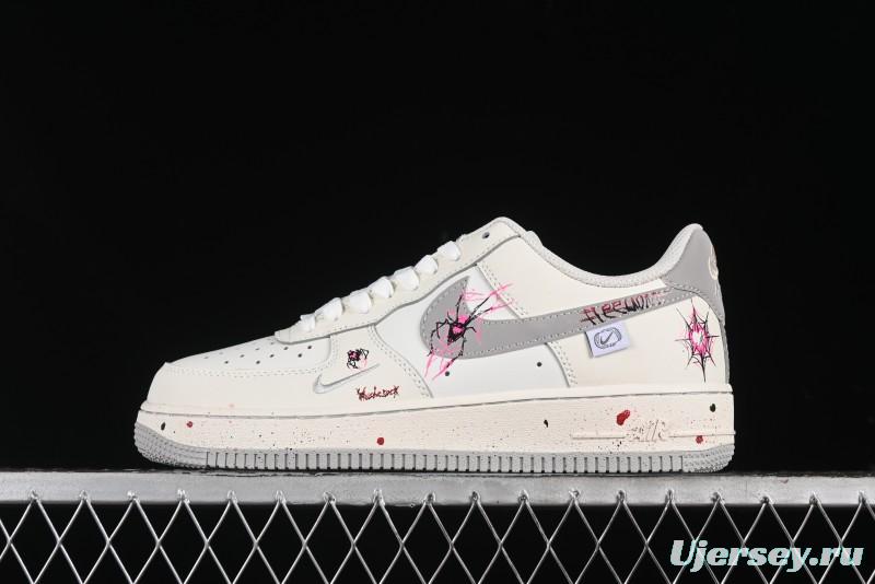 Nike Air Force 1 '07 Low Halloween Edition "Mercury Spider" Casual Sneakers - FB1893-333