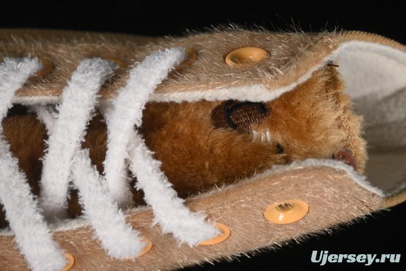 Converse Zoo Happy Pets Series High-Top Plush Lined Casual Sneakers for Autumn Winter - A12766C