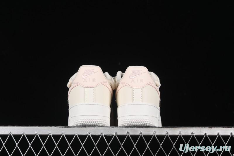 Nike Air Force 1 '07 Low Pink Deconstructed Swoosh Casual Sneakers - FC8110-181