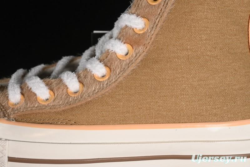 Converse Zoo Happy Pets Series High-Top Plush Lined Casual Sneakers for Autumn Winter - A12766C