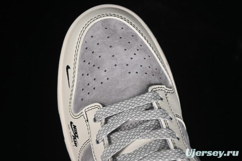 Nike SB Dunk Low Stussy Collaboration - Light Grey White Anniversary High-End Custom Low-Top Casual Skate Shoes - SJ2068-302