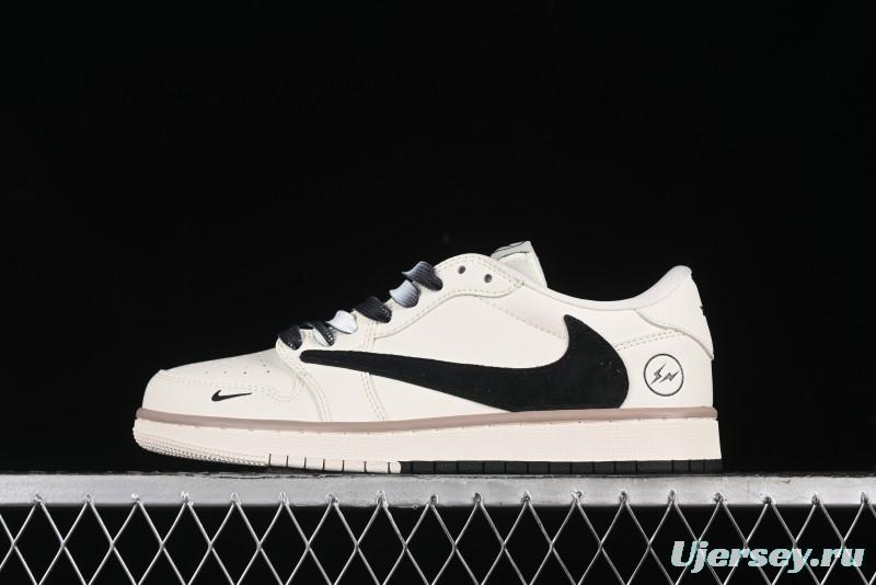 Nike Travis Scott x Fragment Design x Air Jordan 1 Low OG SP AJ1 Sneakers - CF3688-018