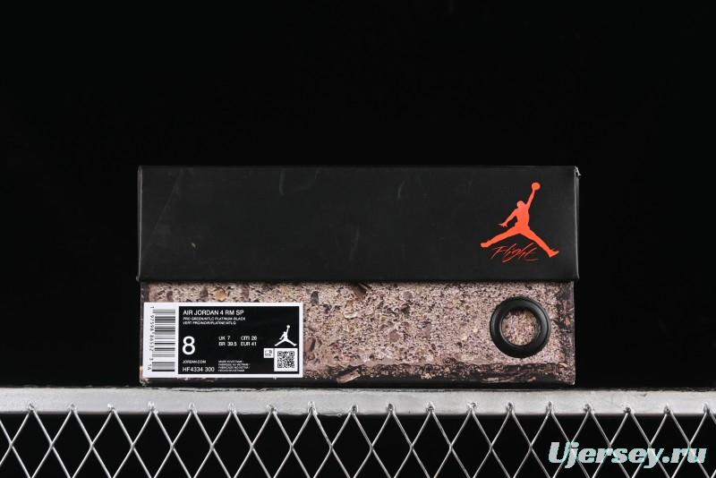 Nike Air Jordan 4 Retro Remastered Low-Top Basketball Shoes - HF4334-300