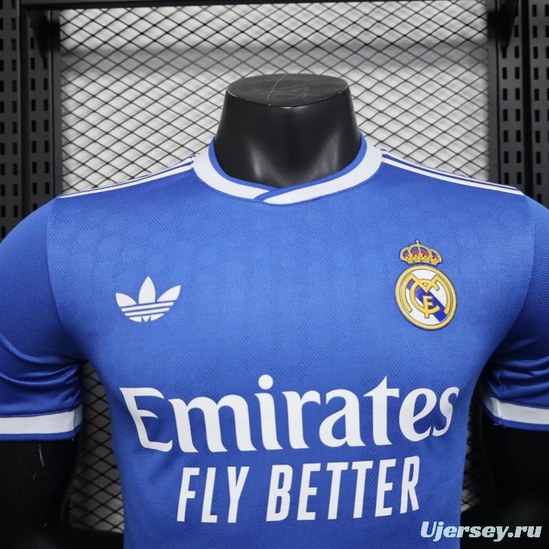 Player Version 25/26 Real Madrid Third Blue Jersey