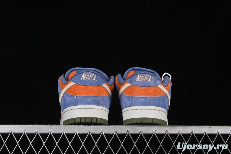 Nike SB Dunk Low Light Carbon/Monarch Maillard Style Low-Top Casual Skate Shoes - HF3063-002