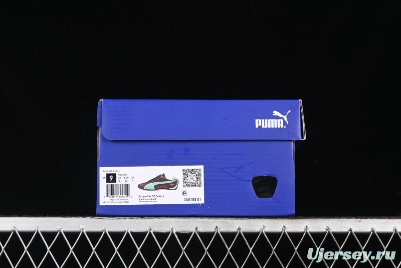 Puma Sparco Future Round Toe Lace-Up Low-Top Lifestyle Casual Shoes in Leather and Fabric - 308155-01