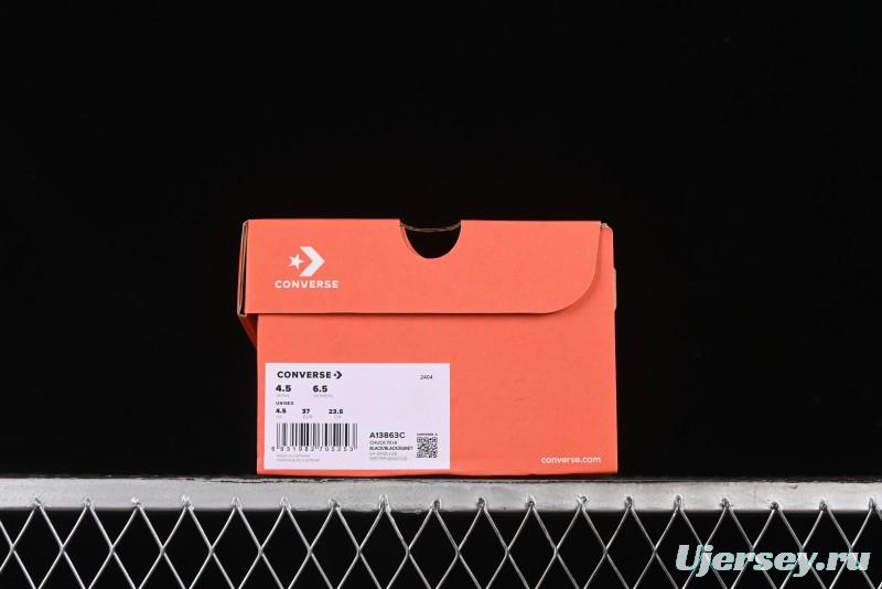 Converse Chuck 70s High Top Canvas Sneakers with Fur Lining in Black & White - A13863C