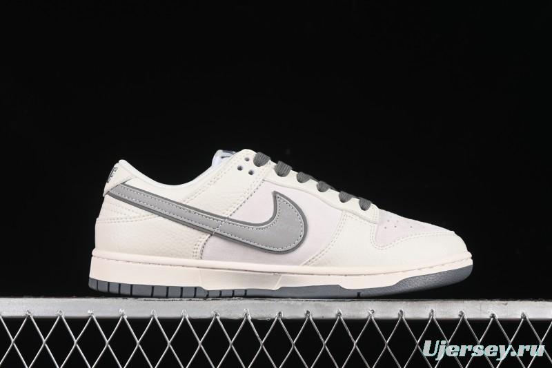 Nike SB Dunk Low Supreme Collaboration - Beige Grey Pig Anniversary High-End Custom Low-Top Casual Skate Shoes - XX2025-188