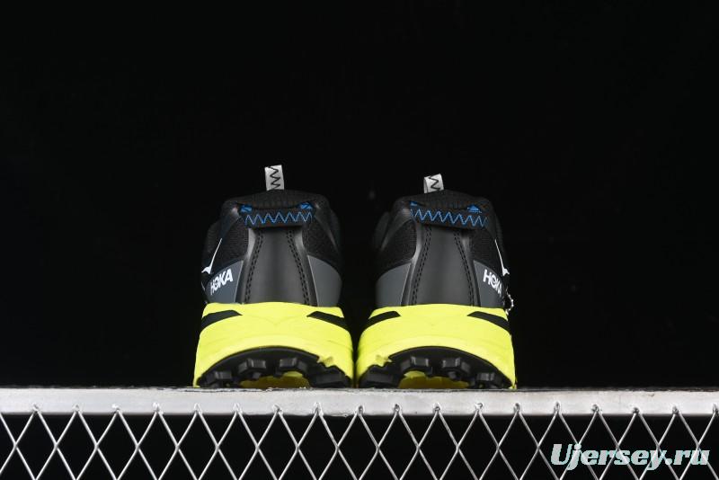 Hoka Mafate Three 2 Ultra-Lightweight Cushioned Trail Running Shoes with Vibram Outsole - 1141572 BHK