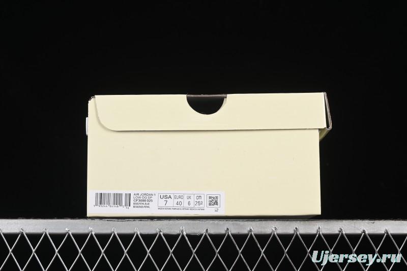 Nike Travis Scott x Fragment Design x Air Jordan 1 Low OG SP AJ1 Retro Casual Sneakers - CF3688-025