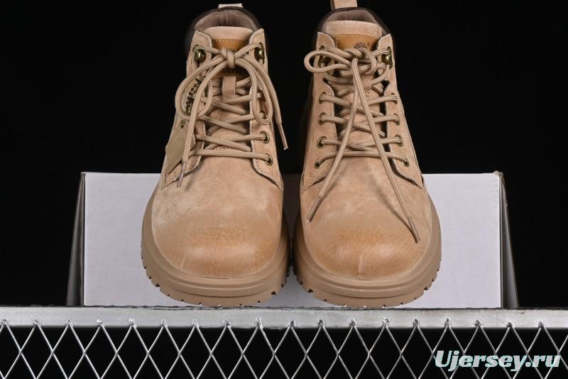 Timberland Outdoor Mid-Top Casual Martin Boots with Premium Suede Leather and Anti-Odor Insole - TB10059SAND