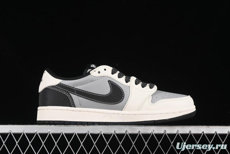 Nike Travis Scott x Fragment Design x Air Jordan 1 Low OG SP AJ1 Bape Collaboration - BB6511-626
