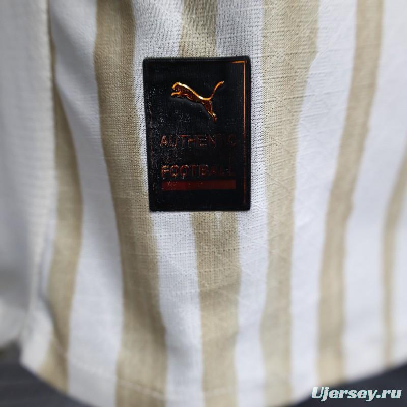 Player Version 25/26 Al Hilal White with Gold Stripes Jersey