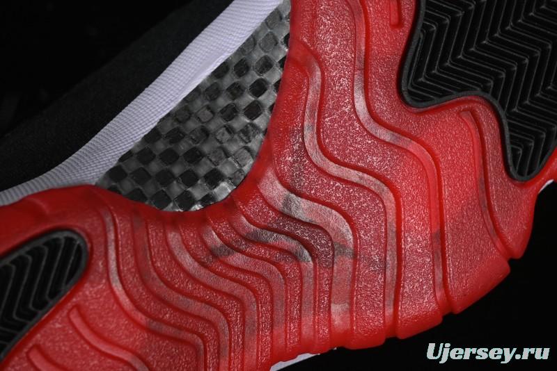 Nike Air Jordan 11 Retro "Bred Velvet" Basketball Shoes with Velvet Overlay - DB5457-061