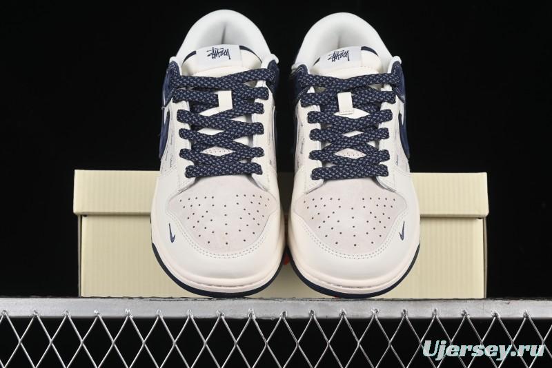 Nike SB Dunk Low Stussy Anniversary Edition Custom Premium Low-Top Skateboarding Shoes - XX2025-609