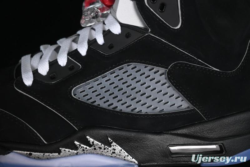 Nike Air Jordan 5 Retro Black Metallic Reimagined Basketball Shoes - HF3975-001