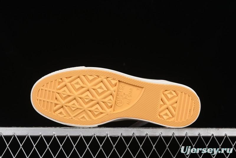 Converse Chuck 1970s High-Top Sneakers with Gold Star Accents and Classic Black & White Design - A12462C