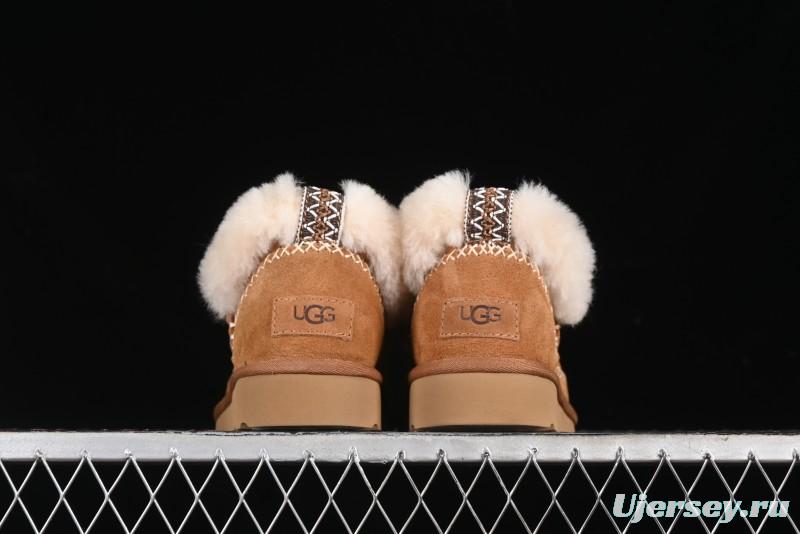 UGG Classic Ultra Mini Alpine Short Boots with Genuine Shearling Lining - 1158224