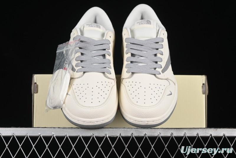 Nike Travis Scott x Fragment Design x Air Jordan 1 Low OG SP AJ1 Supreme North Face Collaboration - DIY1688-001