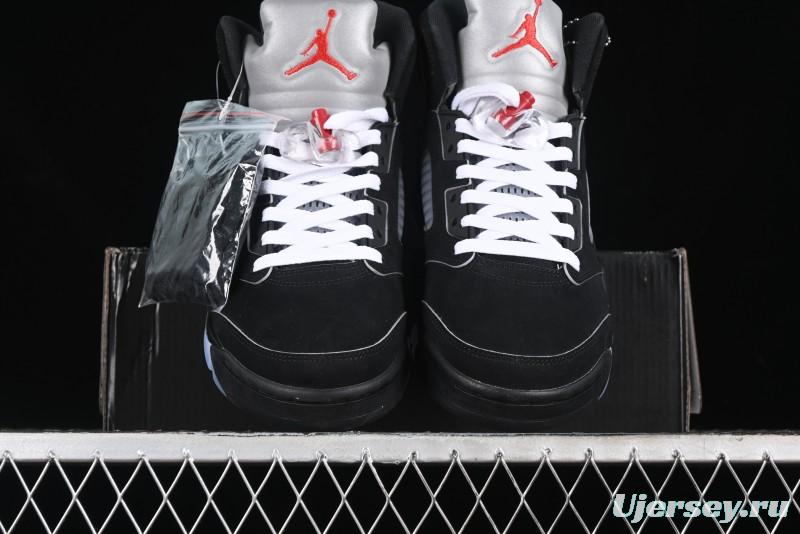 Nike Air Jordan 5 Retro Black Metallic Reimagined Basketball Shoes - HF3975-001