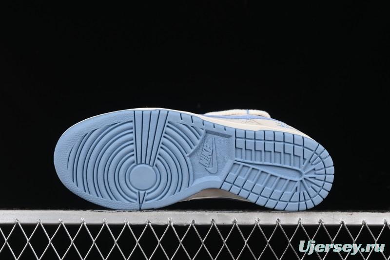 Nike SB Dunk Low Stussy Anniversary Edition Customized Low-Top Casual Skate Shoes with Blue Swoosh - SJ2068-279