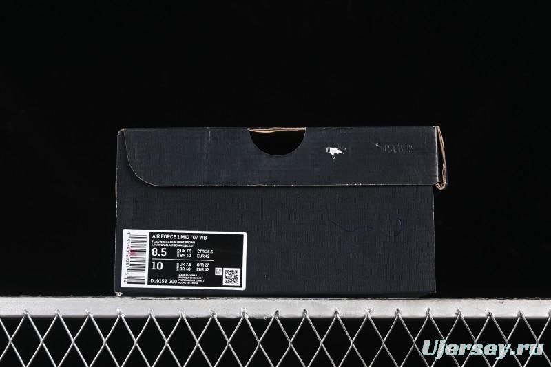 Nike Air Force 1 '07 Mid Suede Casual Sneakers in Wheat - DJ9158-200