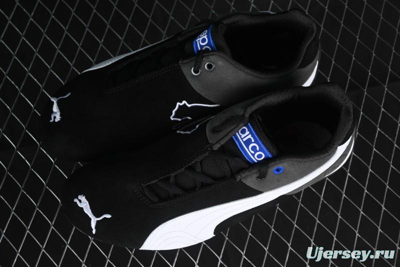 Puma Sparco Future Round Toe Lace-Up Leather Cowhide Fabric Low-Top Lifestyle Casual Shoes - 307936-01