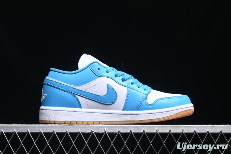 Nike Air Jordan 1 Low AJ1 White Blue Low-Top Casual Sneakers - DC0774-104