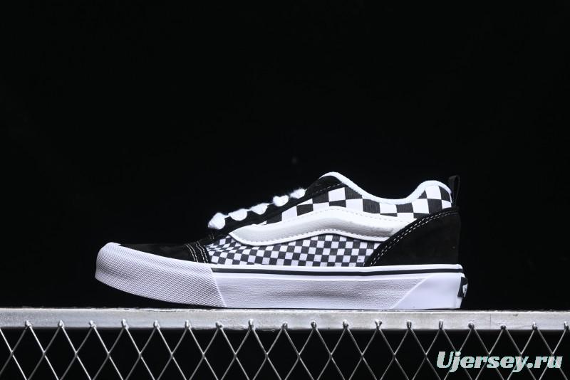 Vans Knu Skool Checkerboard Low Top Retro Casual Vulcanized Sneakers - VN0009QCIVG