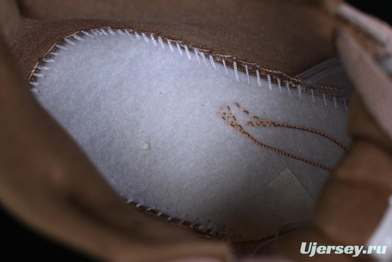 Nike Air Jordan 1 Mid AJ1 Basketball Shoes in Khaki Pink - BQ6472-620