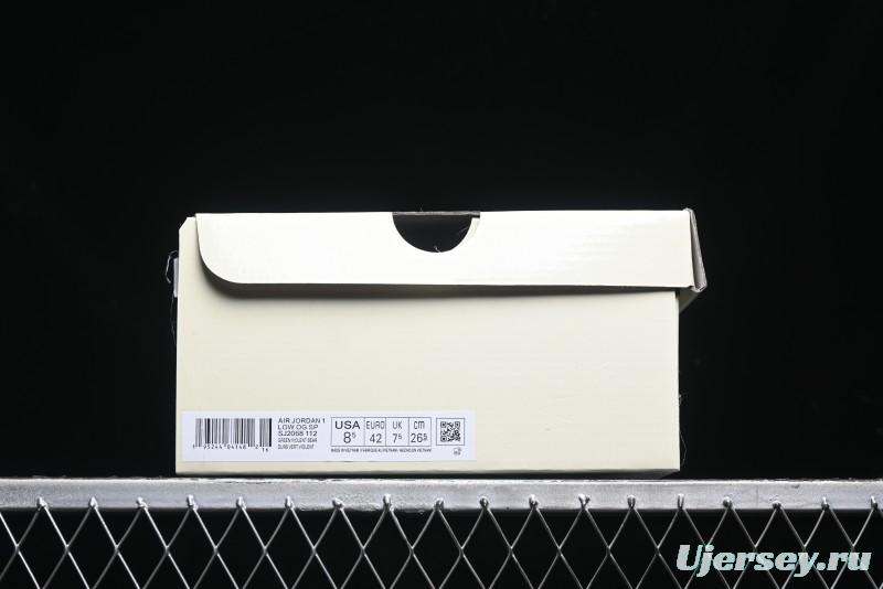 Nike Travis Scott x Fragment Design x Air Jordan 1 Low OG SP AJ1 Collaboration Sneakers - SJ2068-112