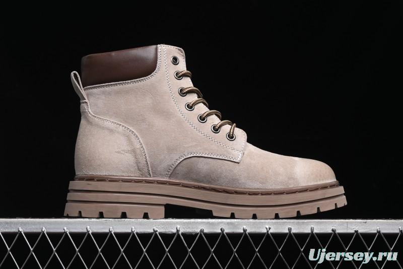 Timberland Classic High Top Outdoor Casual Boots with Premium Suede Leather - A18066TSAND